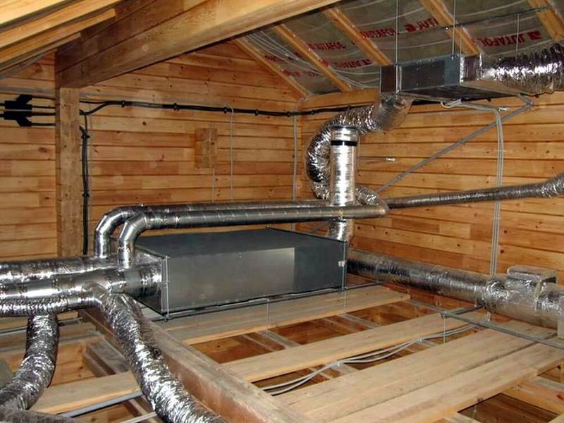 Монтаж систем вентиляции в частном доме